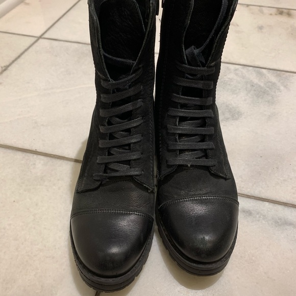 COPY - Leather Combat Boots - Picture 1 of 8